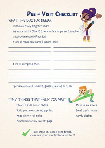 Pack & prep checklist