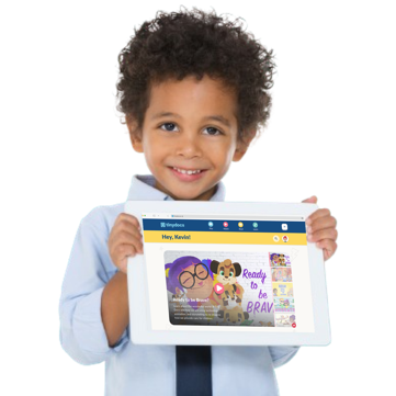 Boy with tablet